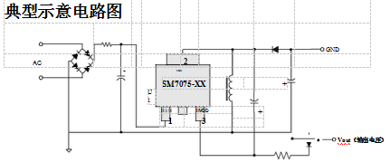 替换亚成微ic驱动电源管理芯片SM7075P升级版电路方案(图2) SM7075典型示意电路图